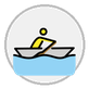person rowing boat