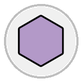 purple hexagon