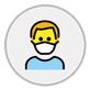 person with medical mask