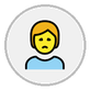 person frowning