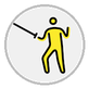 person fencing