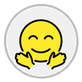 smiling face with open hands