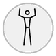 stick figure with arms raised