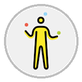 person juggling