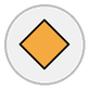 large orange diamond