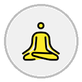 person in lotus position