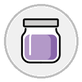 jar with purple content