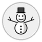 snowman without snow