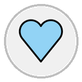 light blue heart