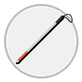 white cane