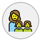 family: woman, girl, girl