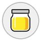 jar with yellow content