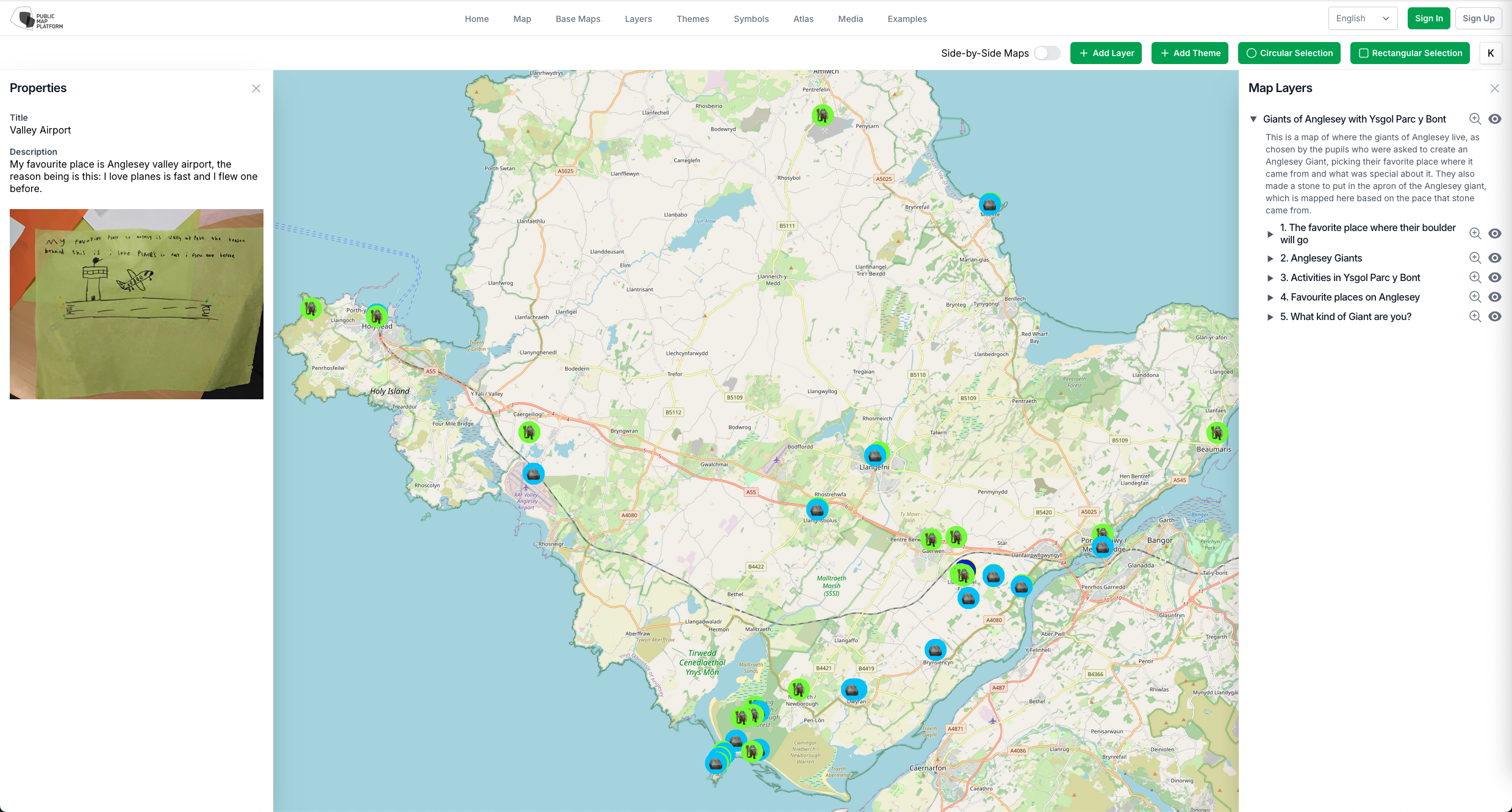 Giants of Anglesey with Ysgol Parc y Bont