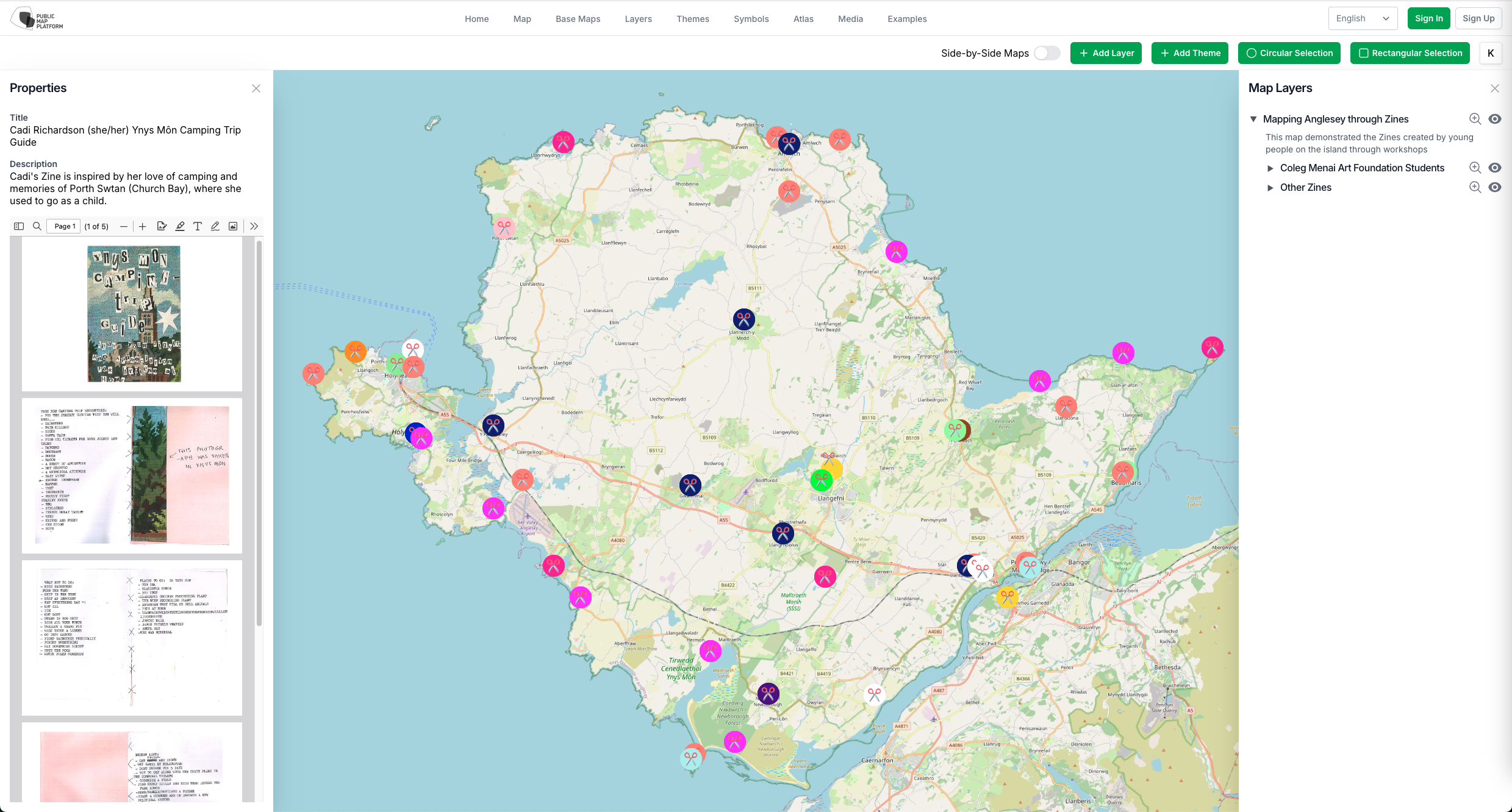 Mapping Anglesey through Zines
