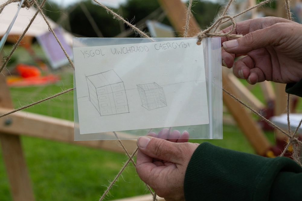 Front of postcard by , age 