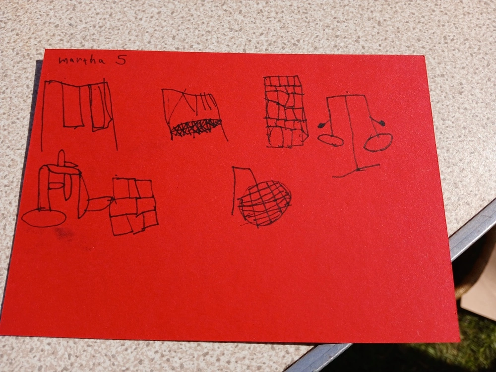 Front of postcard by , age 