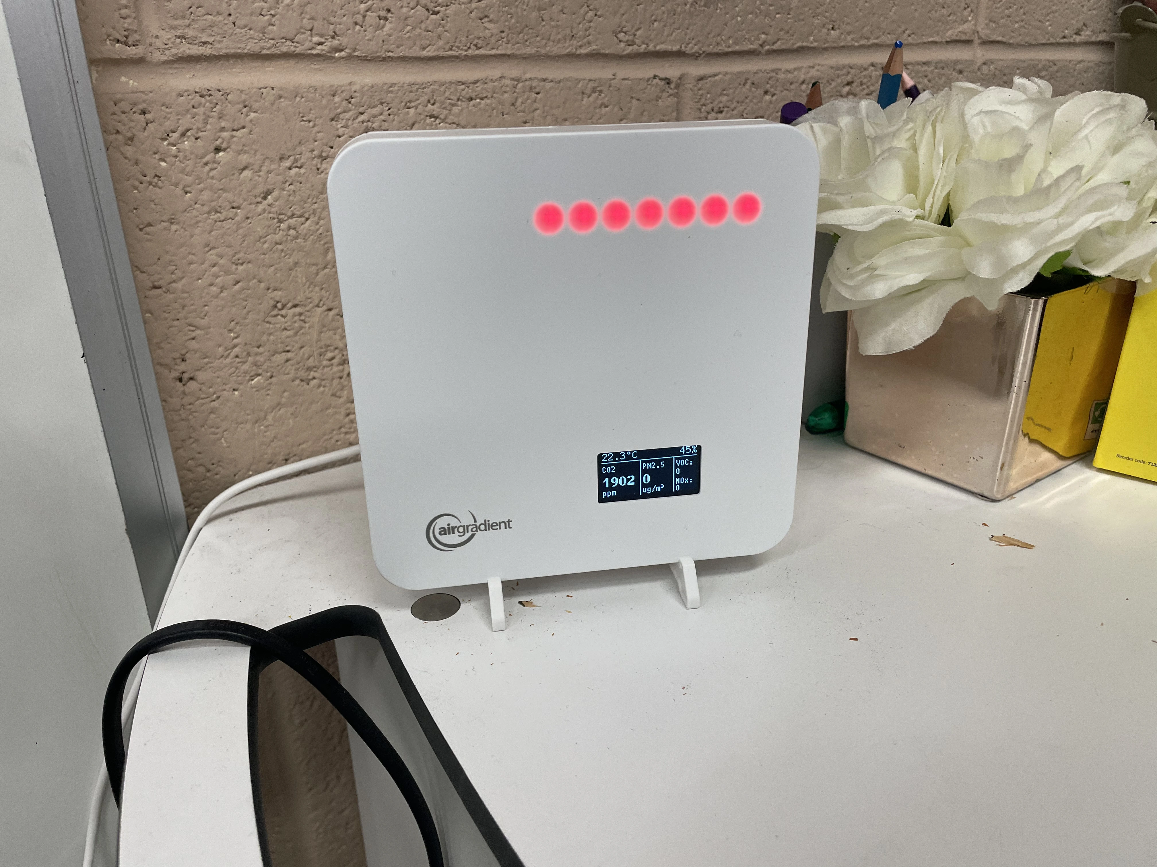 Air sensor inMrs Edwards' class