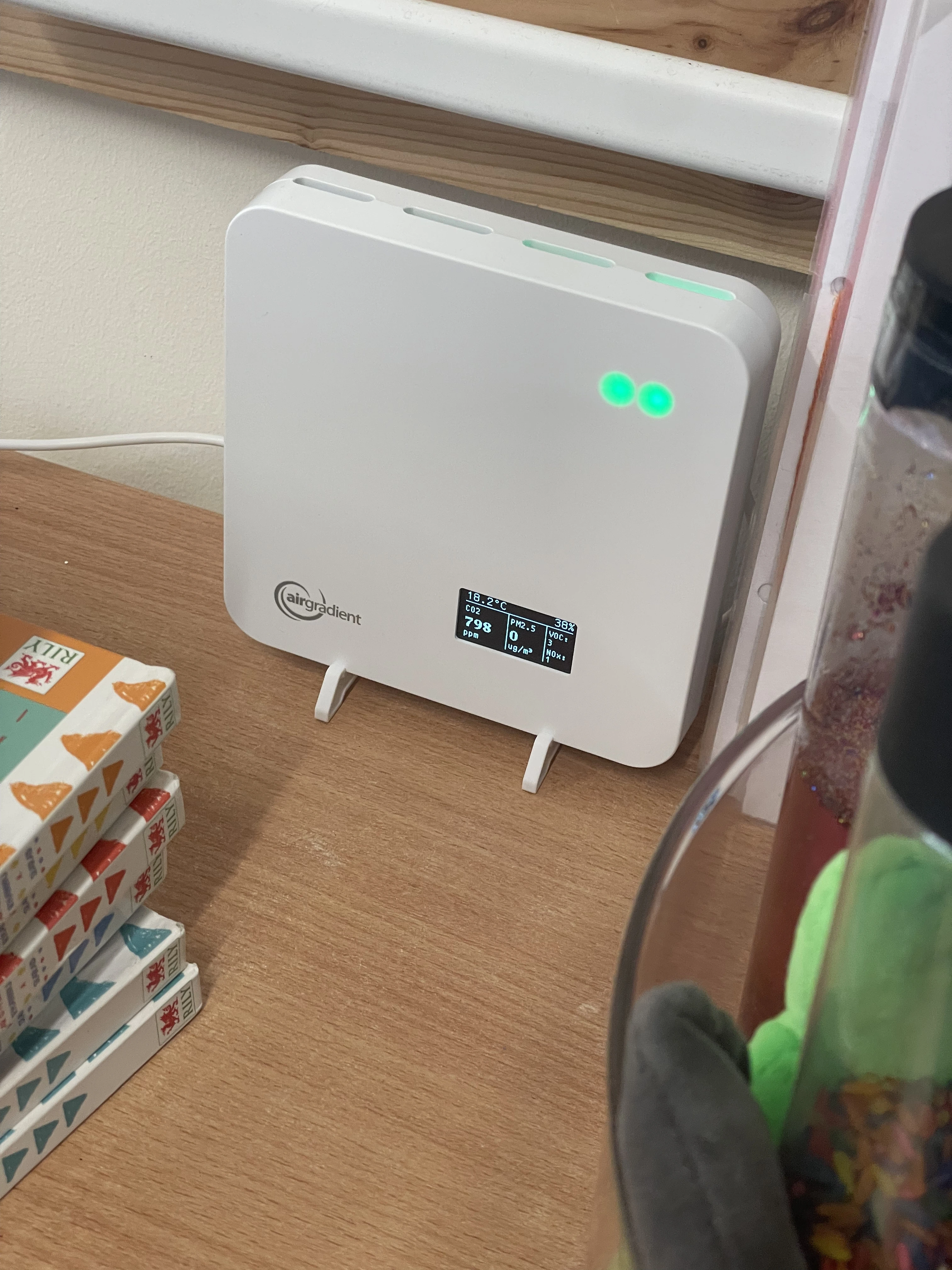 Air sensor in Reception Class area